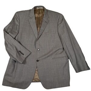 Burberry‎ wool Men's Houndstooth Blazer brown sport coat suit jacket luxury